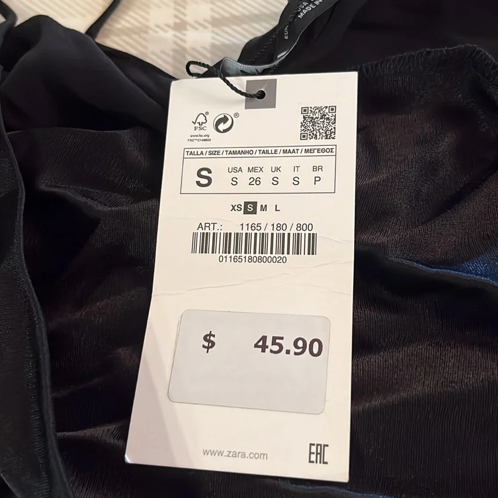ZARA One Rhinestone Strap Camisole - Picture 8 of 8